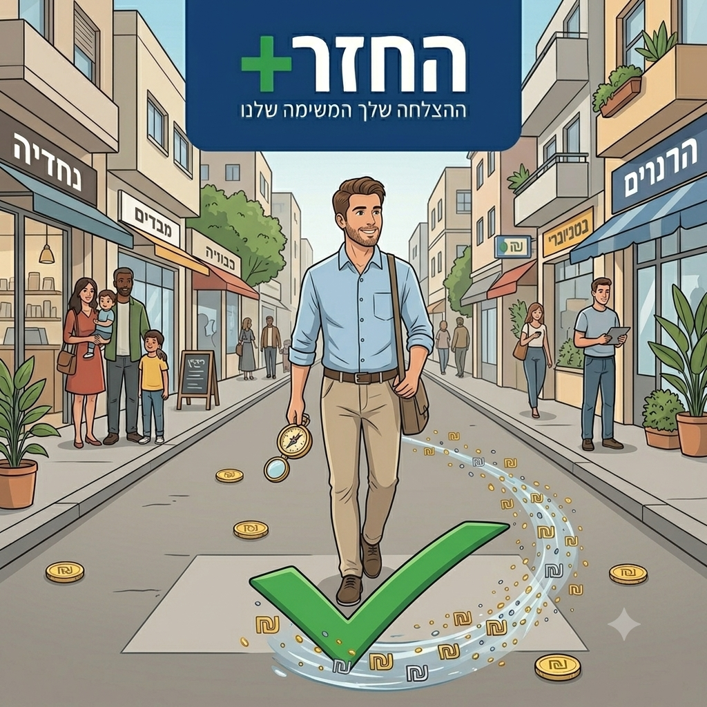 עובד הולך ברחוב