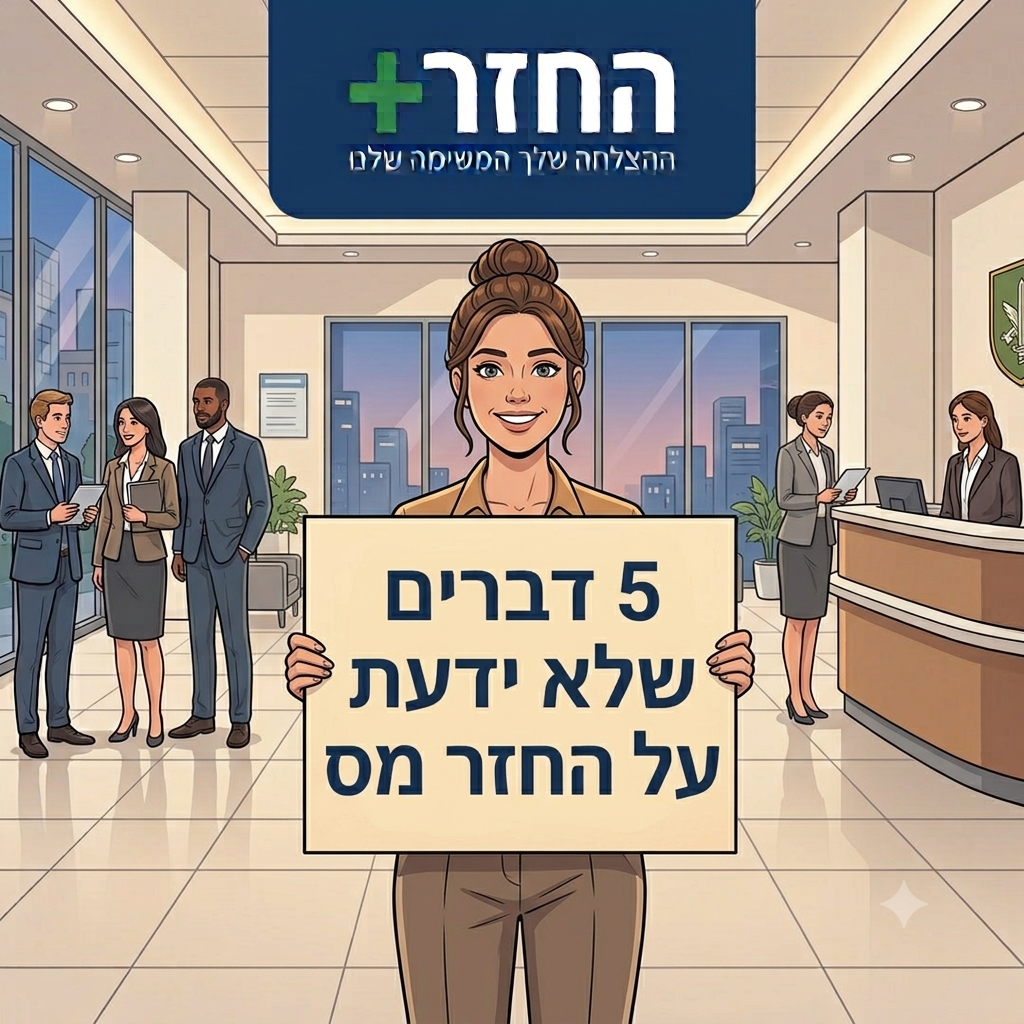 בחורה מחזיקה שלט - 5 דברים שלא ידעתם על החזר מס