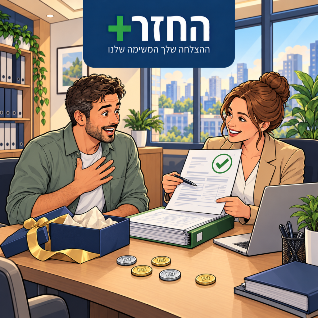 שכיר מופתע לגלות שמגיע לו החזר מס אחרי בדיקת זכאות מסודרת מול טופס 106